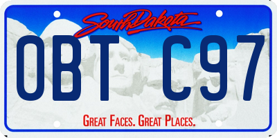 SD license plate 0BTC97