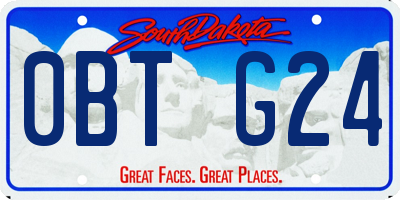 SD license plate 0BTG24