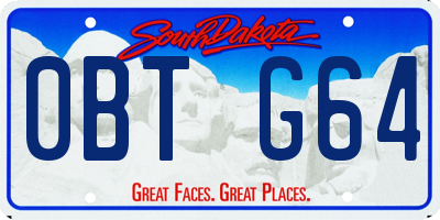 SD license plate 0BTG64