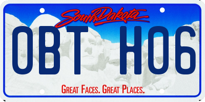 SD license plate 0BTH06