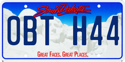 SD license plate 0BTH44