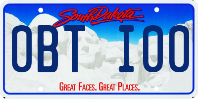 SD license plate 0BTI00