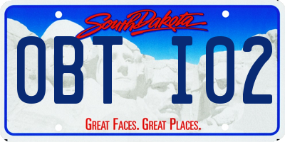 SD license plate 0BTI02