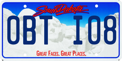 SD license plate 0BTI08