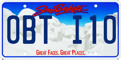 SD license plate 0BTI10