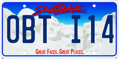 SD license plate 0BTI14