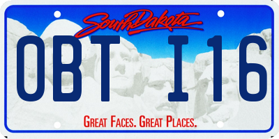 SD license plate 0BTI16