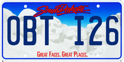 SD license plate 0BTI26