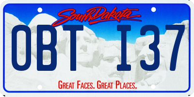 SD license plate 0BTI37