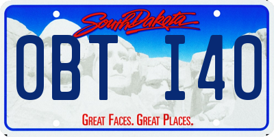 SD license plate 0BTI40