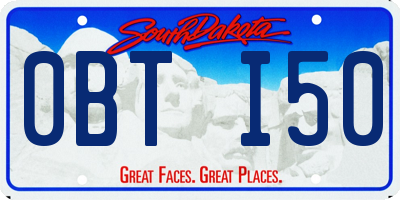 SD license plate 0BTI50