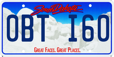 SD license plate 0BTI60