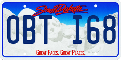 SD license plate 0BTI68