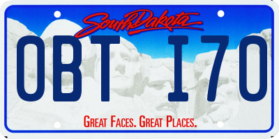 SD license plate 0BTI70