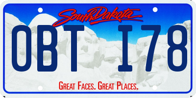 SD license plate 0BTI78