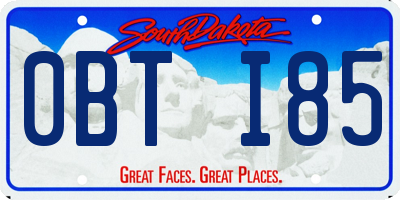 SD license plate 0BTI85