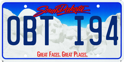 SD license plate 0BTI94