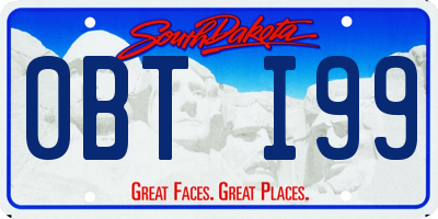 SD license plate 0BTI99