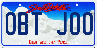SD license plate 0BTJ00