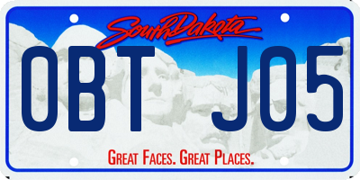 SD license plate 0BTJ05