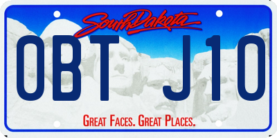 SD license plate 0BTJ10