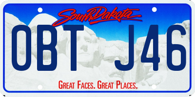 SD license plate 0BTJ46