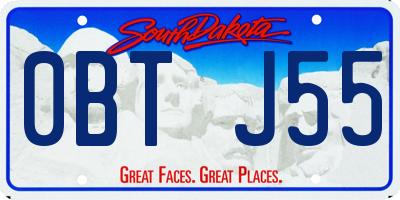 SD license plate 0BTJ55