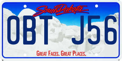 SD license plate 0BTJ56