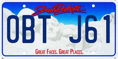 SD license plate 0BTJ61