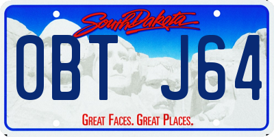 SD license plate 0BTJ64