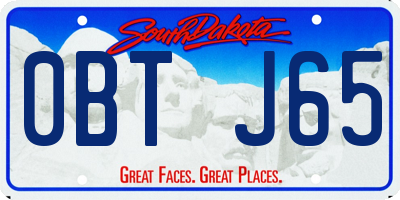 SD license plate 0BTJ65