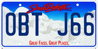 SD license plate 0BTJ66