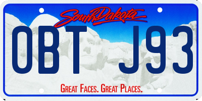 SD license plate 0BTJ93