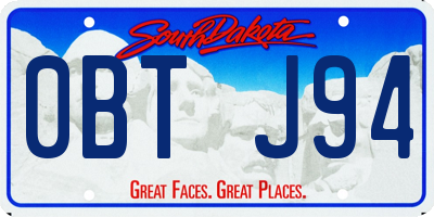 SD license plate 0BTJ94