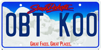 SD license plate 0BTK00
