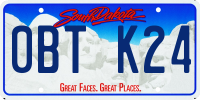 SD license plate 0BTK24