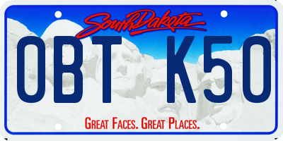SD license plate 0BTK50