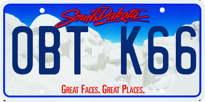 SD license plate 0BTK66