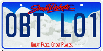 SD license plate 0BTL01