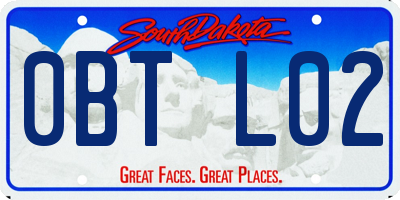 SD license plate 0BTL02