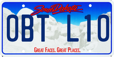SD license plate 0BTL10