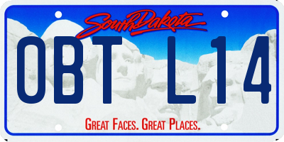 SD license plate 0BTL14