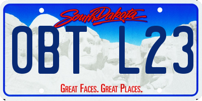 SD license plate 0BTL23