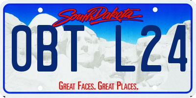 SD license plate 0BTL24