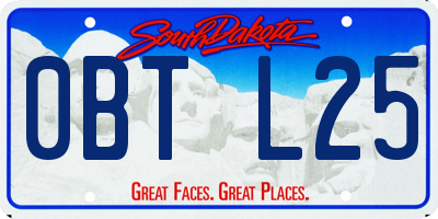 SD license plate 0BTL25