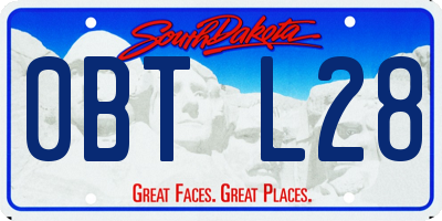 SD license plate 0BTL28