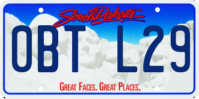 SD license plate 0BTL29