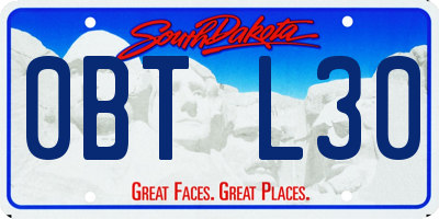 SD license plate 0BTL30