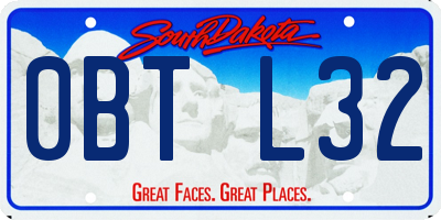 SD license plate 0BTL32