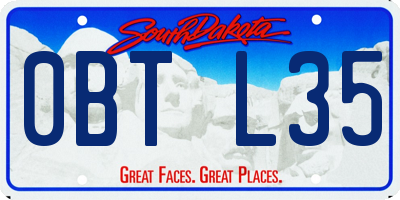 SD license plate 0BTL35
